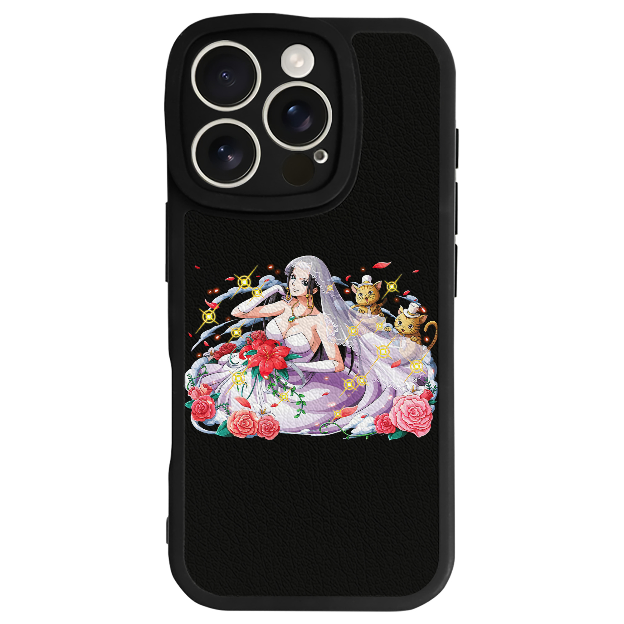 （画像用） ワンピース ボア・ハンコック ONE PIECE Boa·Hancock 【iPhone 16シリーズ対応】シリコンスマホケース（レザー調） 材質：シリコン